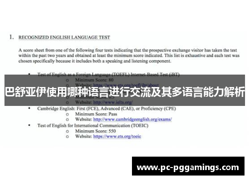 巴舒亚伊使用哪种语言进行交流及其多语言能力解析