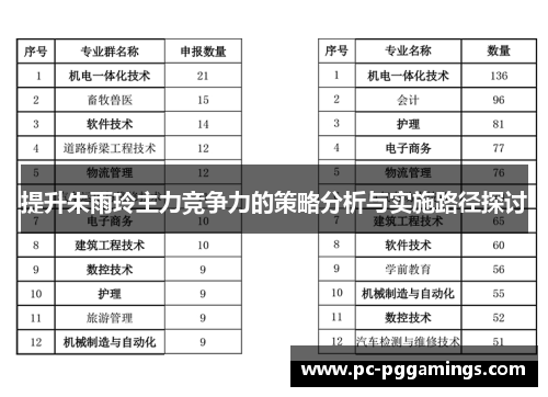 提升朱雨玲主力竞争力的策略分析与实施路径探讨
